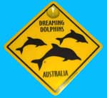 Suction Roadsign Dreaming Dolphins