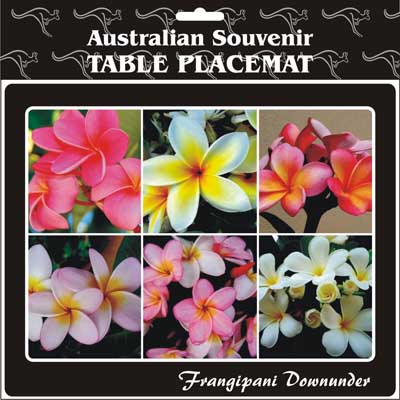 Cork Placemat Frangipani Downunder