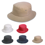 Brushed Cotton Bucket Hat.