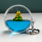 Keyring Round Frog